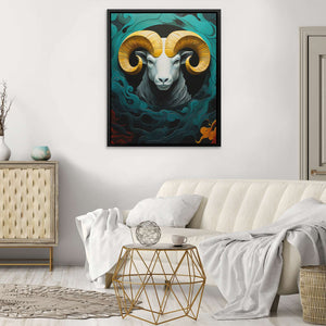 White Ram - Luxury Wall Art