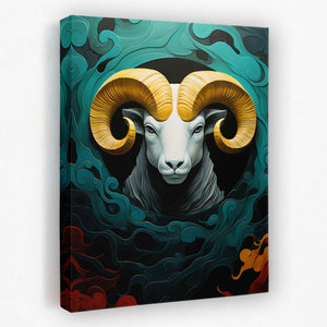 White Ram - Luxury Wall Art