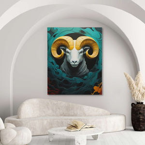 White Ram - Luxury Wall Art