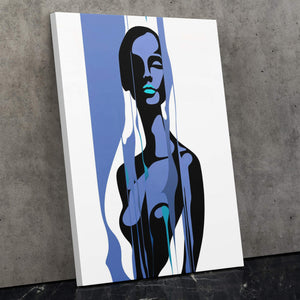 Woman's Blue Form - Luxury Wall Art