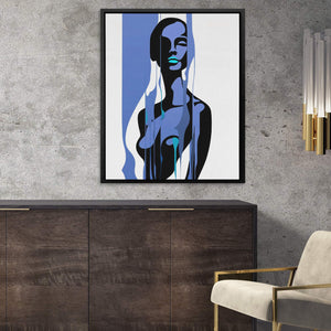 Woman's Blue Form - Luxury Wall Art
