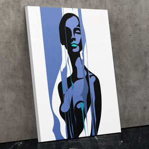 Woman's Blue Form - Luxury Wall Art