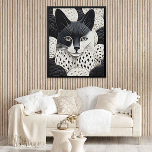 Woven Fox - Framed Art Print