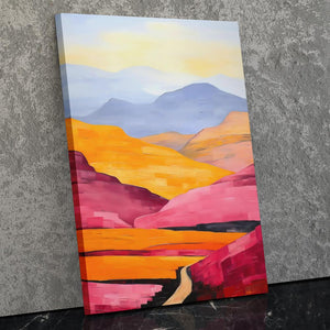 Yellow and Pink Hills - Luxury Wall Art