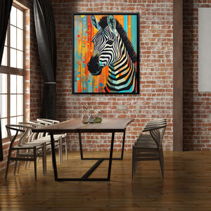 Zebra's Reflection - Luxury Wall Art