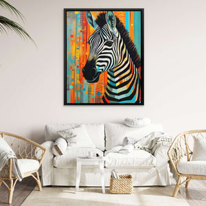 Zebra's Reflection - Luxury Wall Art