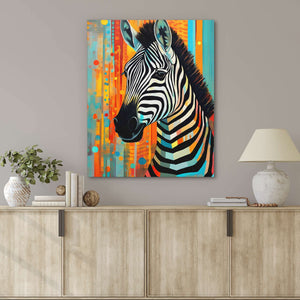 Zebra's Reflection - Luxury Wall Art