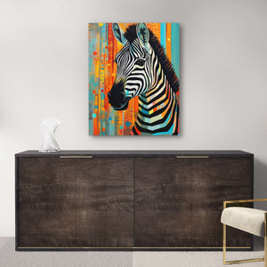 Zebra's Reflection - Luxury Wall Art