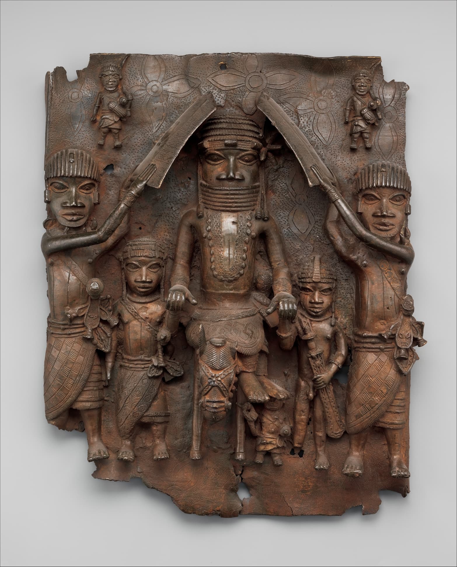 Benin Bronze: Oba (King) Head by Ancient Benin (Unknown)