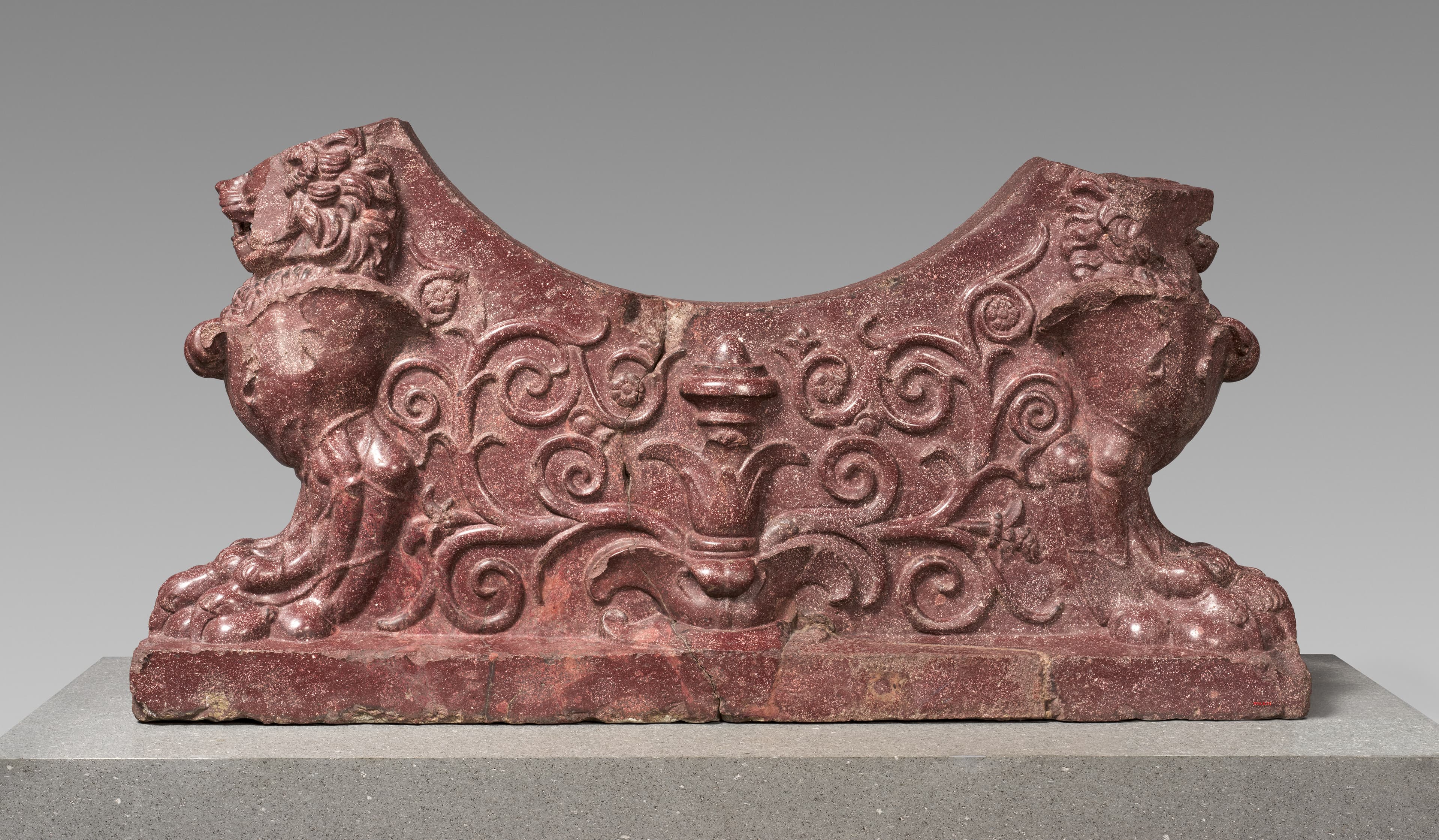 Porphyry support for a water basin by Ancient Roman (Unknown)