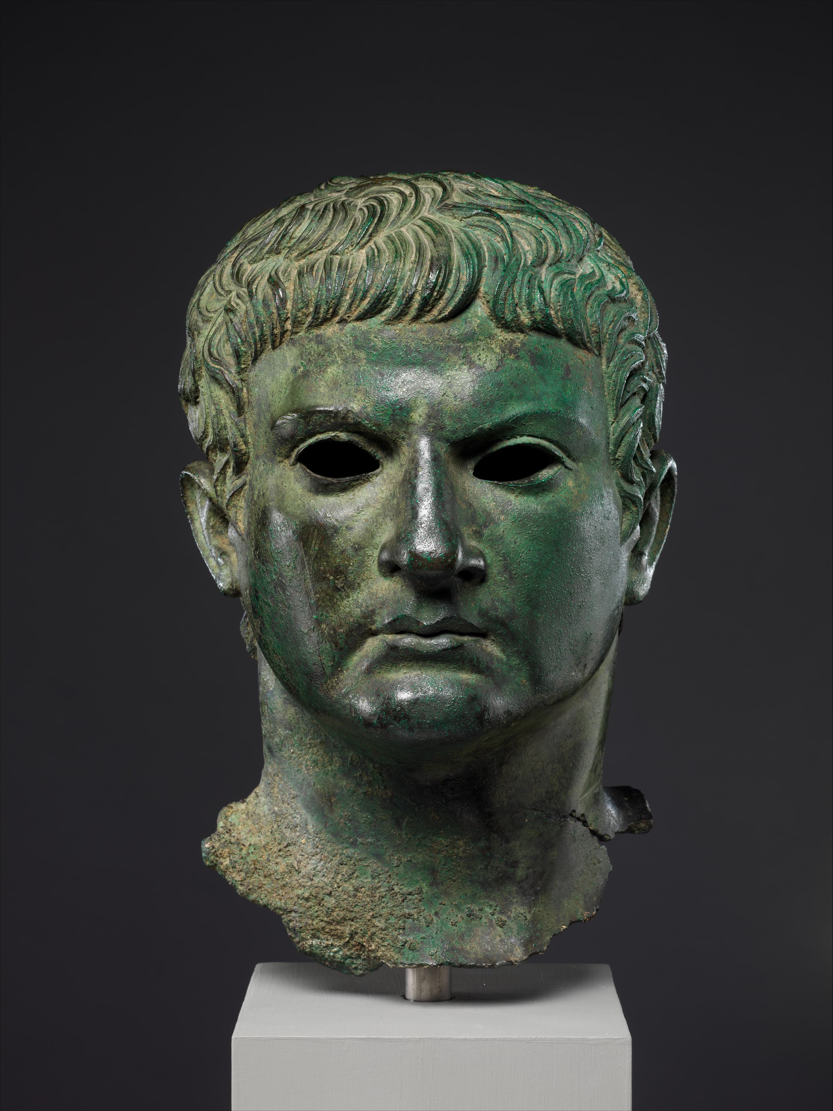 Bronze portrait of a man by Ancient Roman (Unknown)