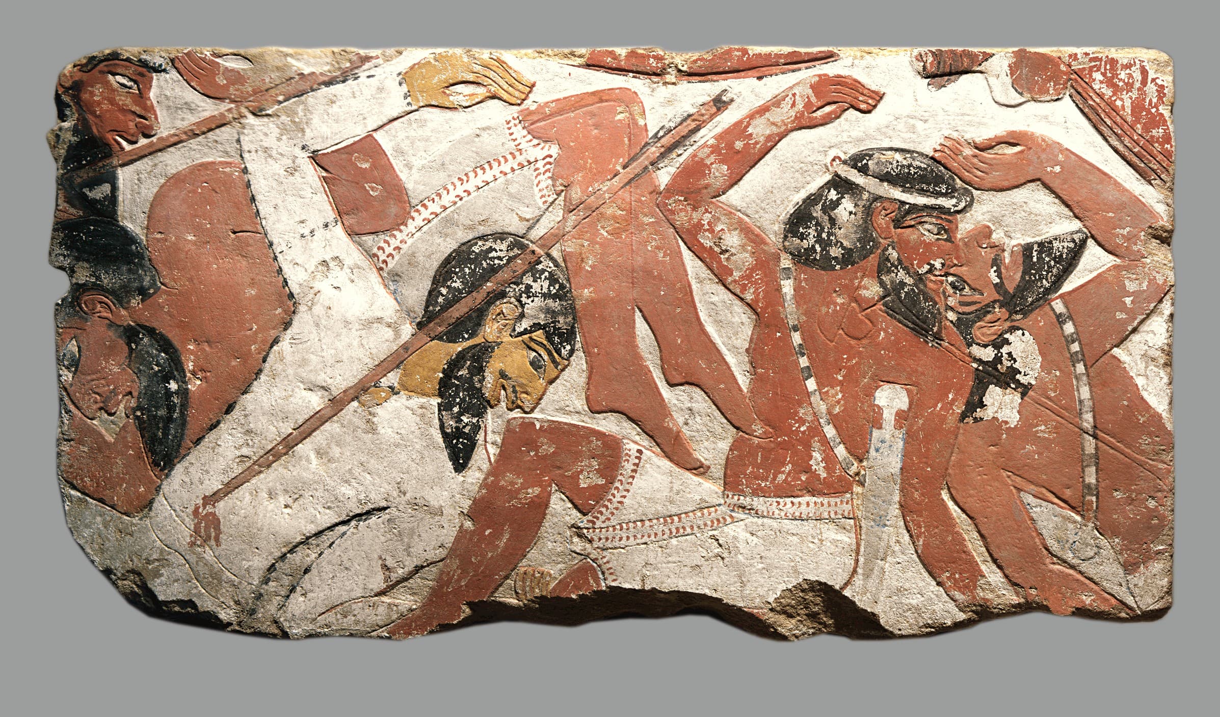 Block from a Relief Depicting a Battle by Ancient Egyptian (Unknown)