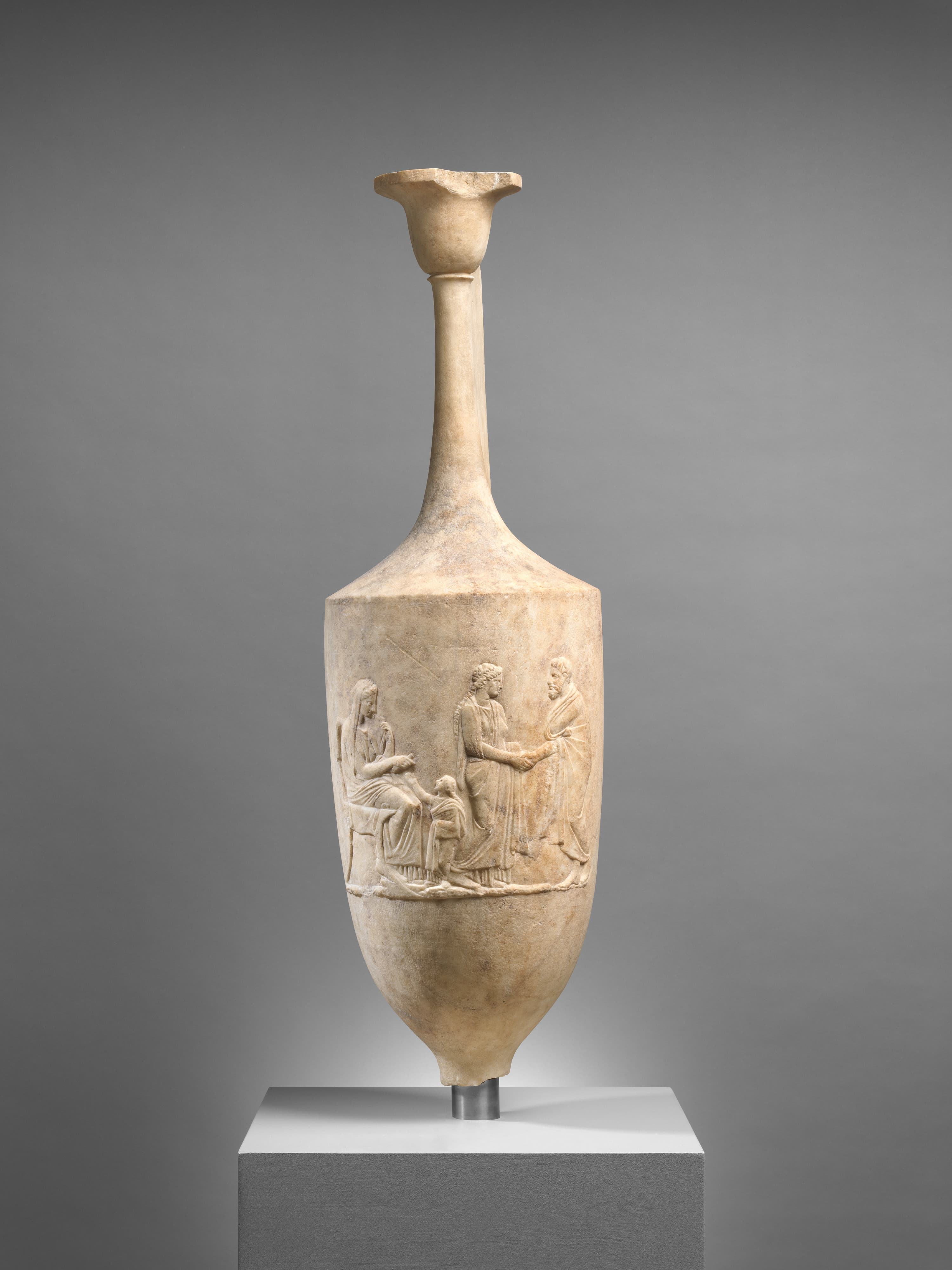 Marble funerary lekythos by Ancient Greek (Unknown)