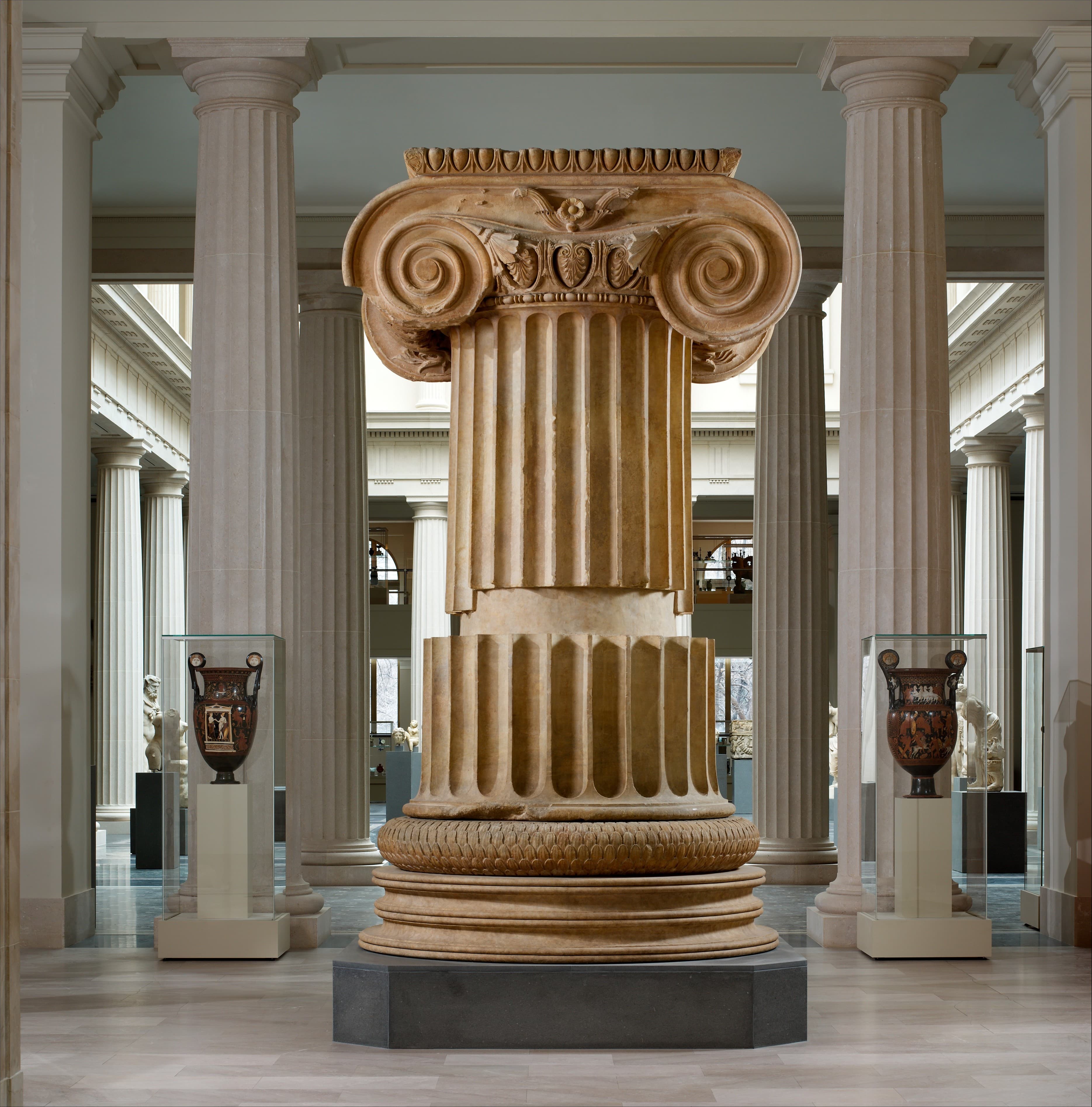 Marble column from the Temple of Artemis at Sardis by Ancient Greek (Unknown)