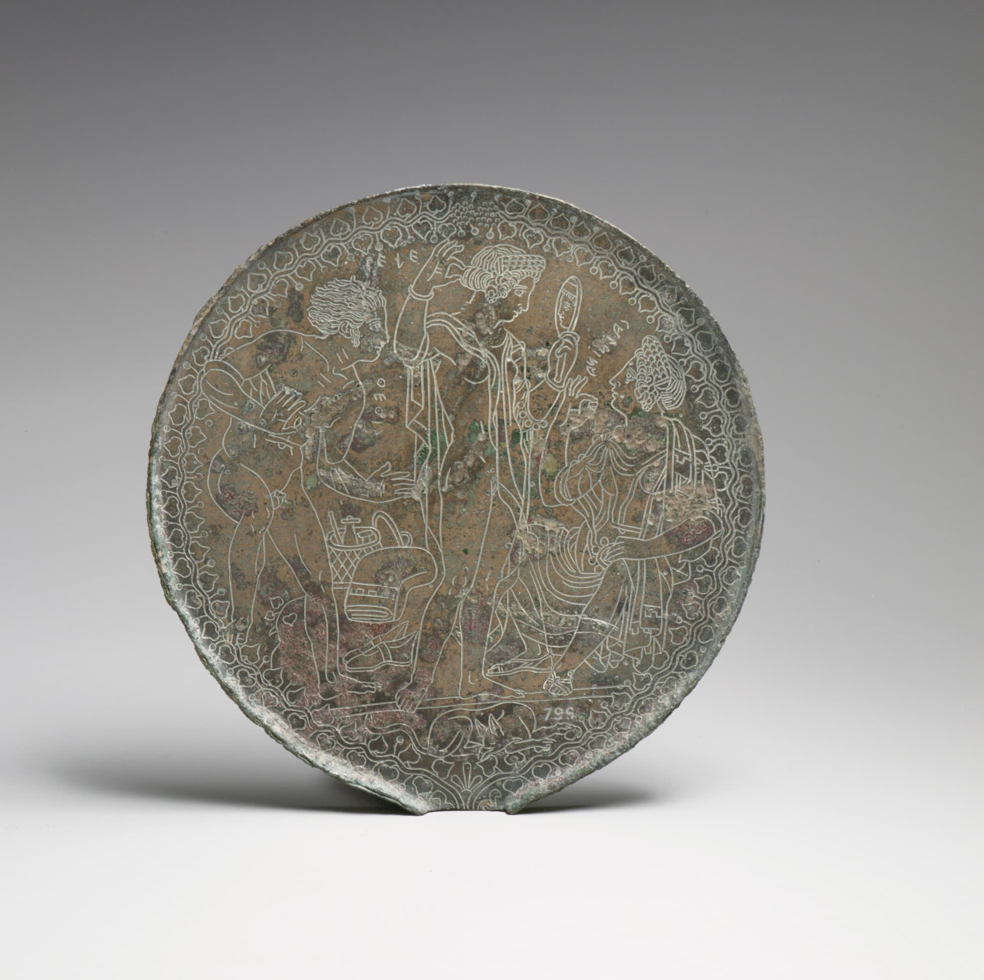 Two bronze helmets by Ancient Greek (Unknown)
