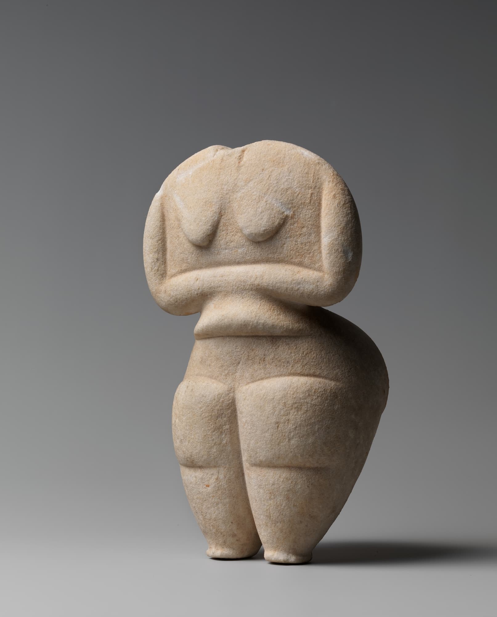 Marble female figure by Ancient Greek (Unknown)