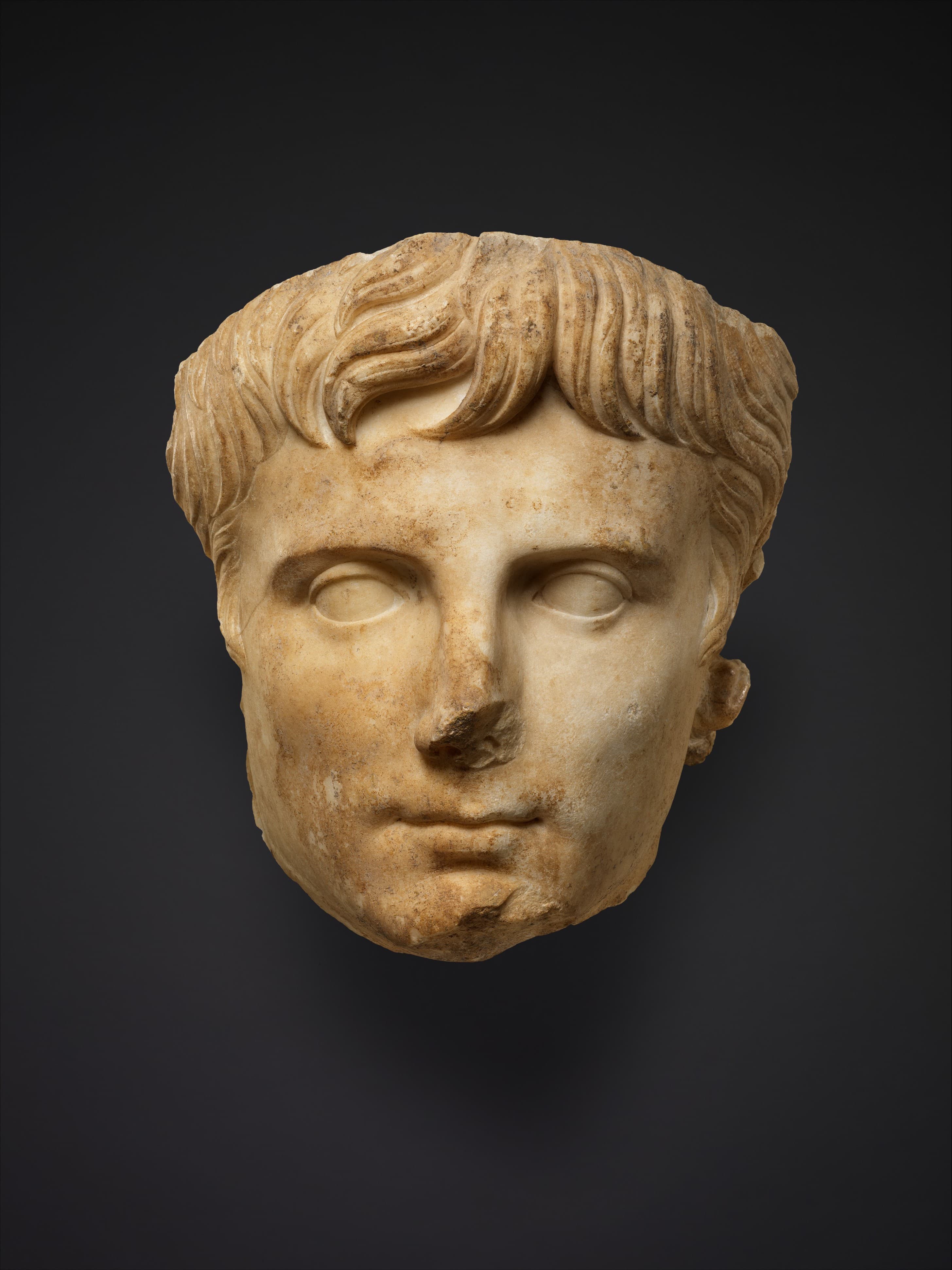 Marble portrait of the emperor Augustus by Ancient Greek (Unknown)