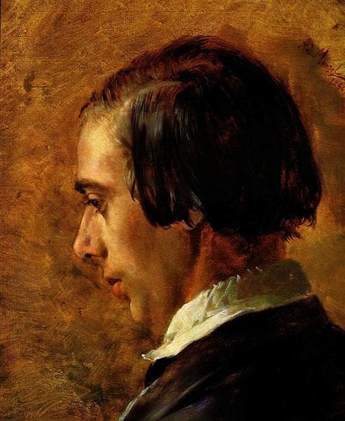 Portrait of Menzel's brother Richard by Adolph Menzel