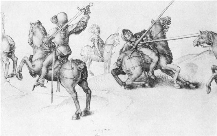 Fencing Reiter by Albrecht Dürer at British Museum