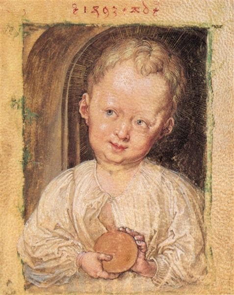 Jesus boy with Globe by Albrecht Dürer at Albertina, Vienna