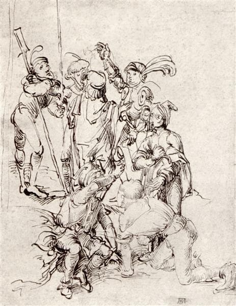 Soldiers under the cross by Albrecht Dürer at Städel, Frankfurt am Main