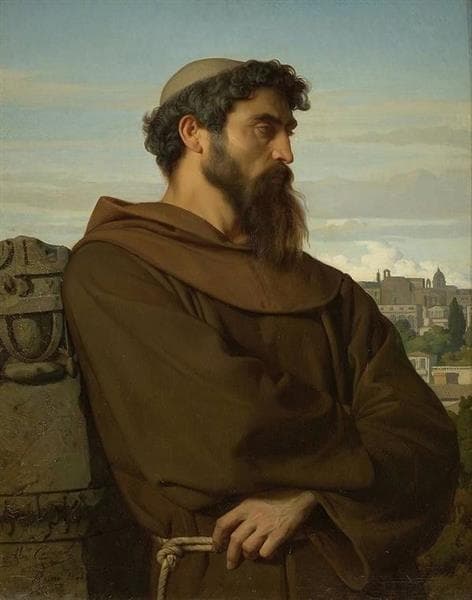 A thinker, a young Roman monk by Alexandre Cabanel at Musée Fabre, Montpellier