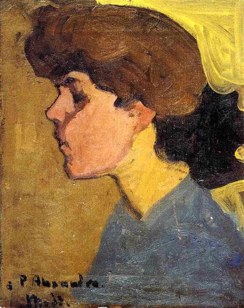 Woman's Head in Profile by Amedeo Modigliani