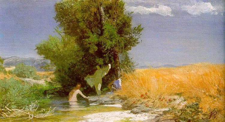 Nymphs bathing by Arnold Böcklin