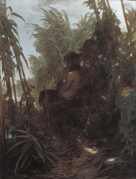 Pan Among the Reeds by Arnold Böcklin at Neue Pinakothek