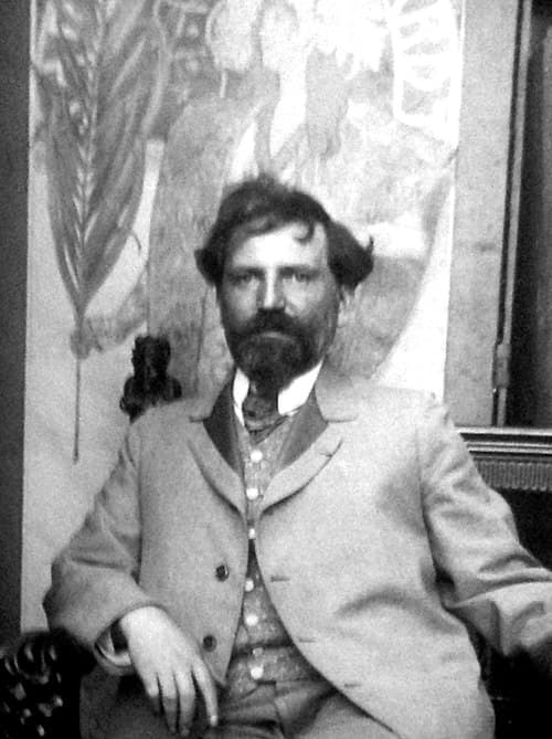 Portrait of Alphonse Mucha, Czech artist (1860–1939)