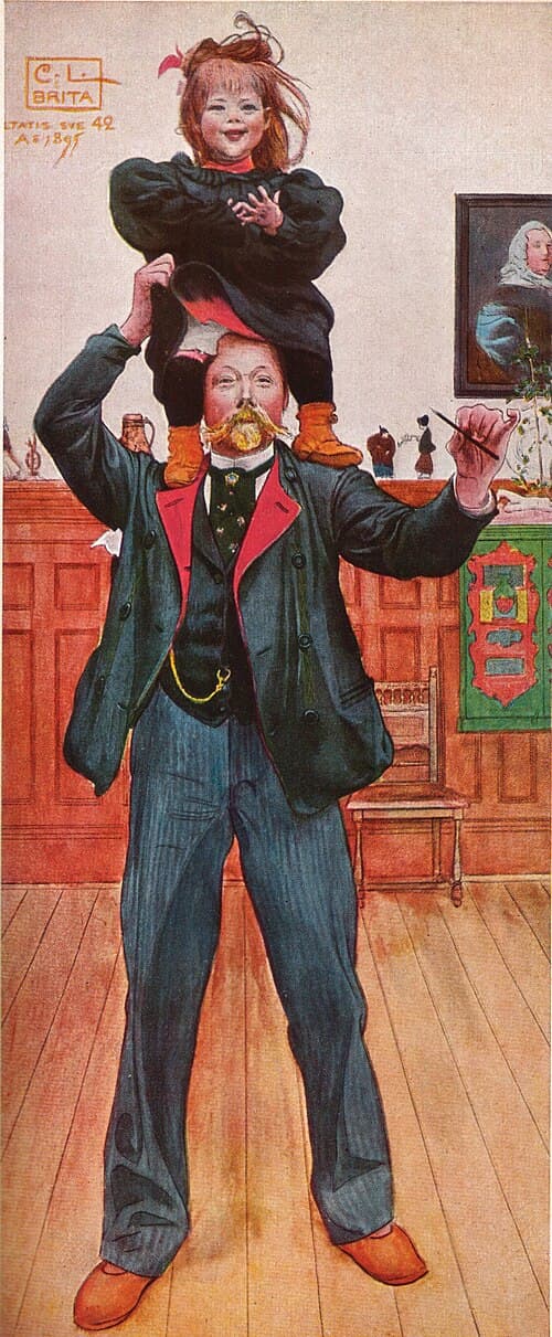 Portrait of Carl Larsson, Swedish artist (1853–1919)