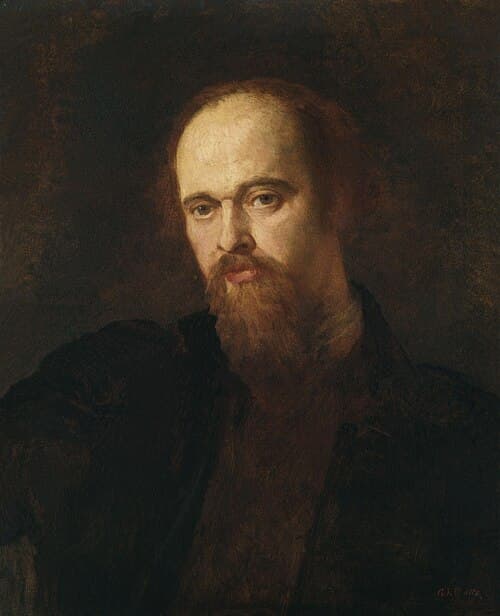 Portrait of Dante Gabriel Rossetti, British artist (1828–1882)