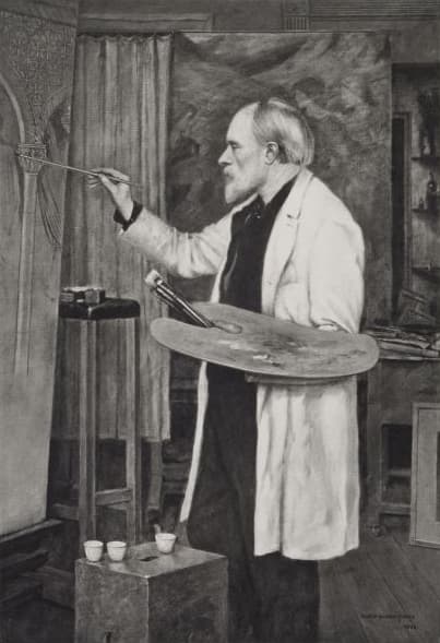 Portrait of Edward Burne-Jones, British artist (1833–1898)