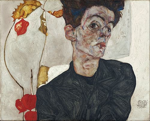 Portrait of Egon Schiele, Austrian artist (1890–1918)