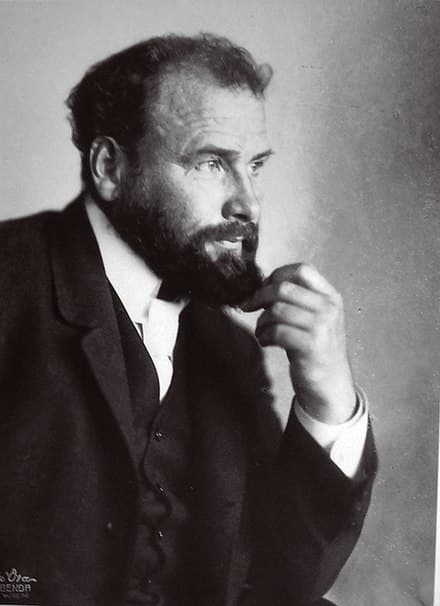 Portrait of Gustav Klimt, Austrian artist (1862–1918)