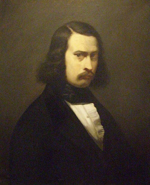 Portrait of Jean-François Millet, French artist (1814–1875)