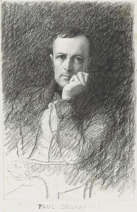 Portrait of Paul Delaroche, French artist (1797–1856)
