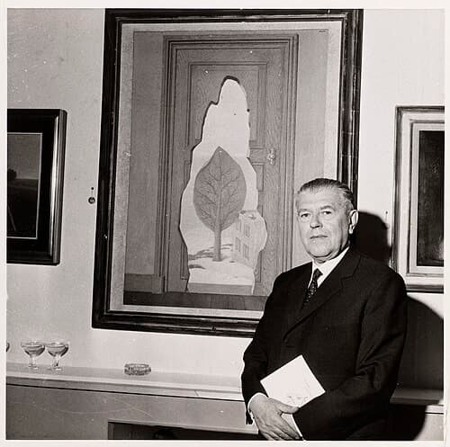 Portrait of René Magritte, Belgian artist (1898–1967)