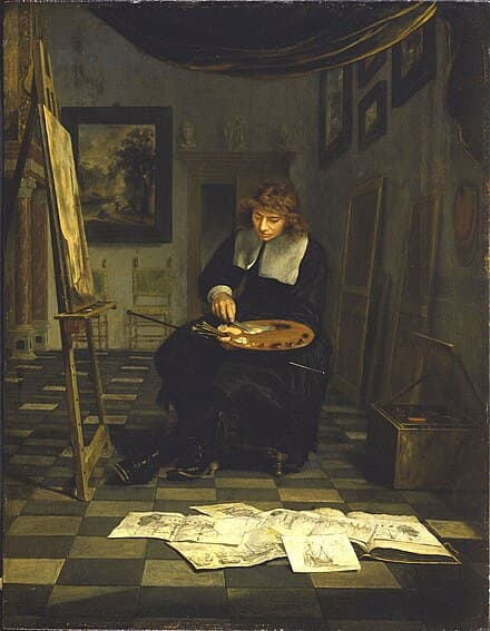 Portrait of Willem van de Velde the Younger, Dutch artist (1633–1707)