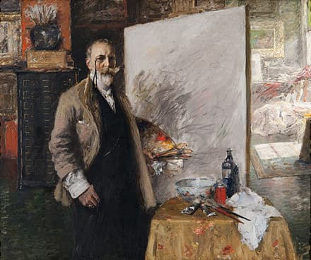 Portrait of William Merritt Chase, American artist (1849–1916)
