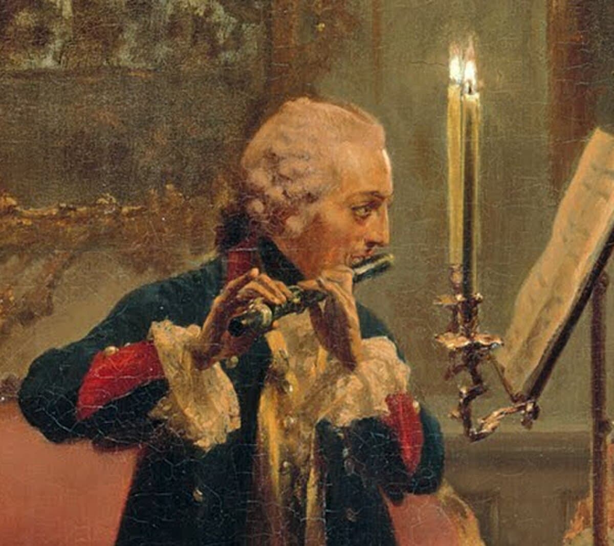 Flute Concert with Frederick the Great at Sanssouci by Adolph Menzel