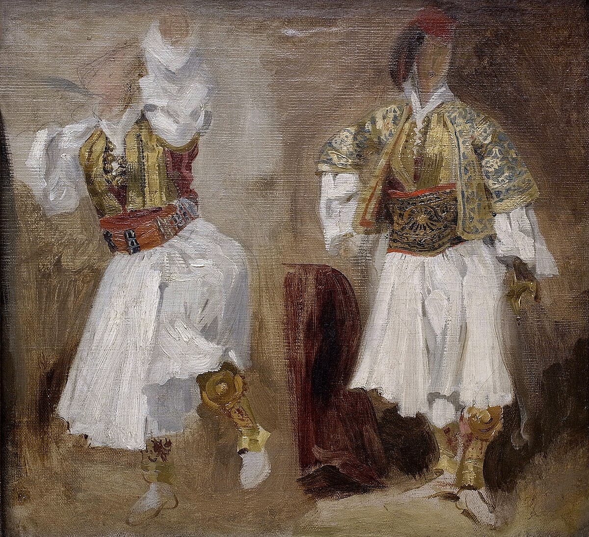 Studies of costumes by Adolph Menzel