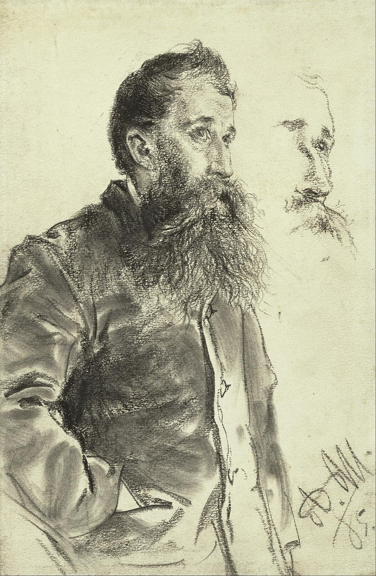 Study of a hand by Adolph Menzel