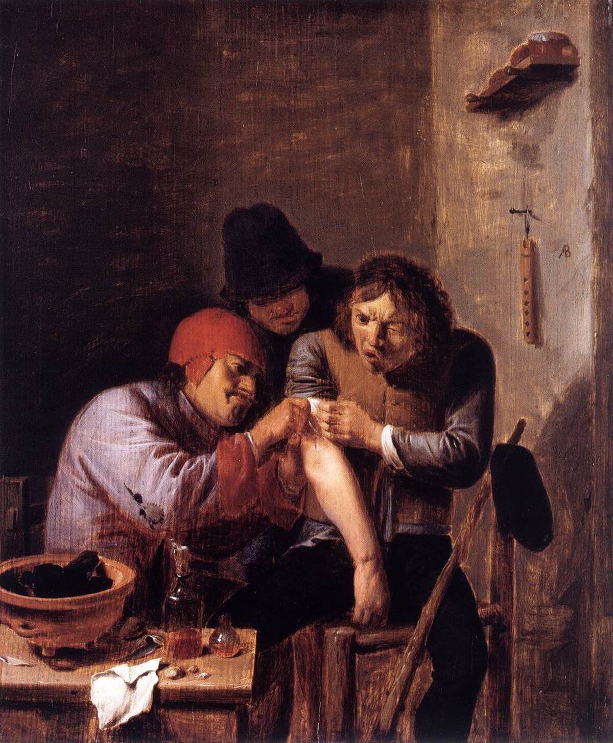Feeling by Adriaen Brouwer at Residenzgalerie, Salzburg