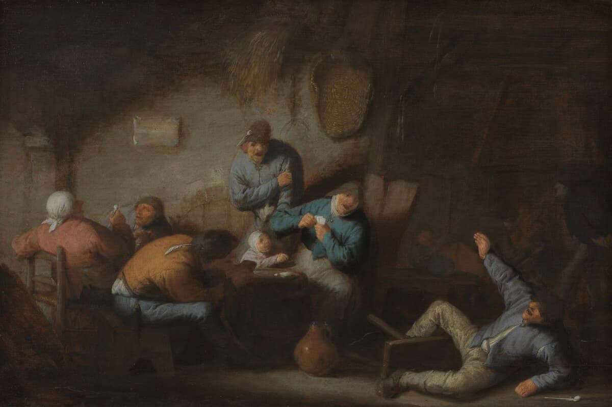 Inn Scene by Adriaen van Ostade at State Hermitage Museum