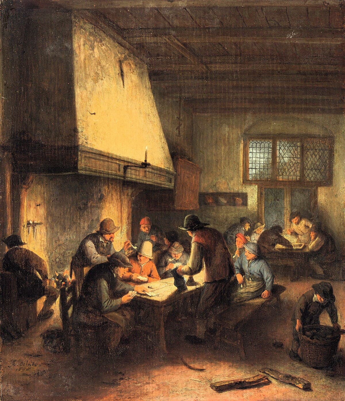 Tavern Scene by Adriaen van Ostade at State Hermitage Museum