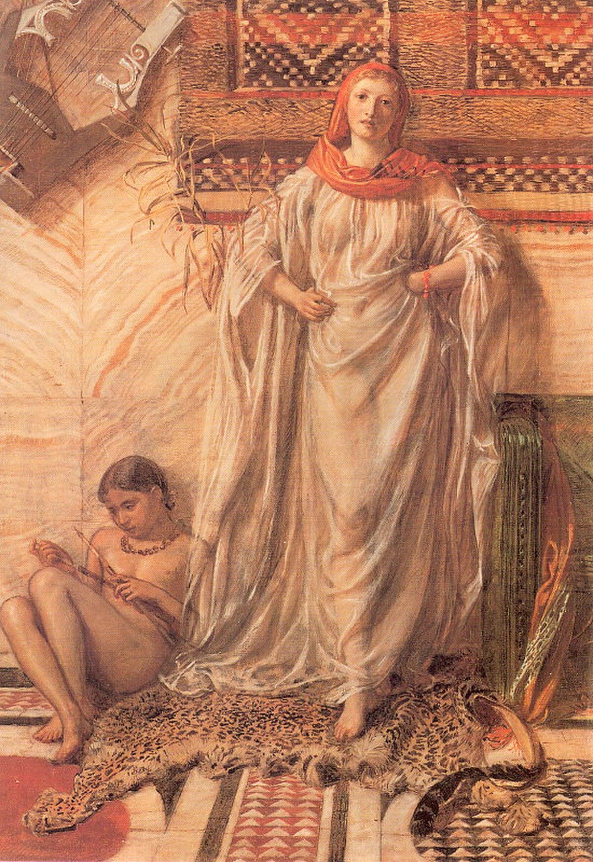 Dancing Girl Resting by Albert Joseph Moore
