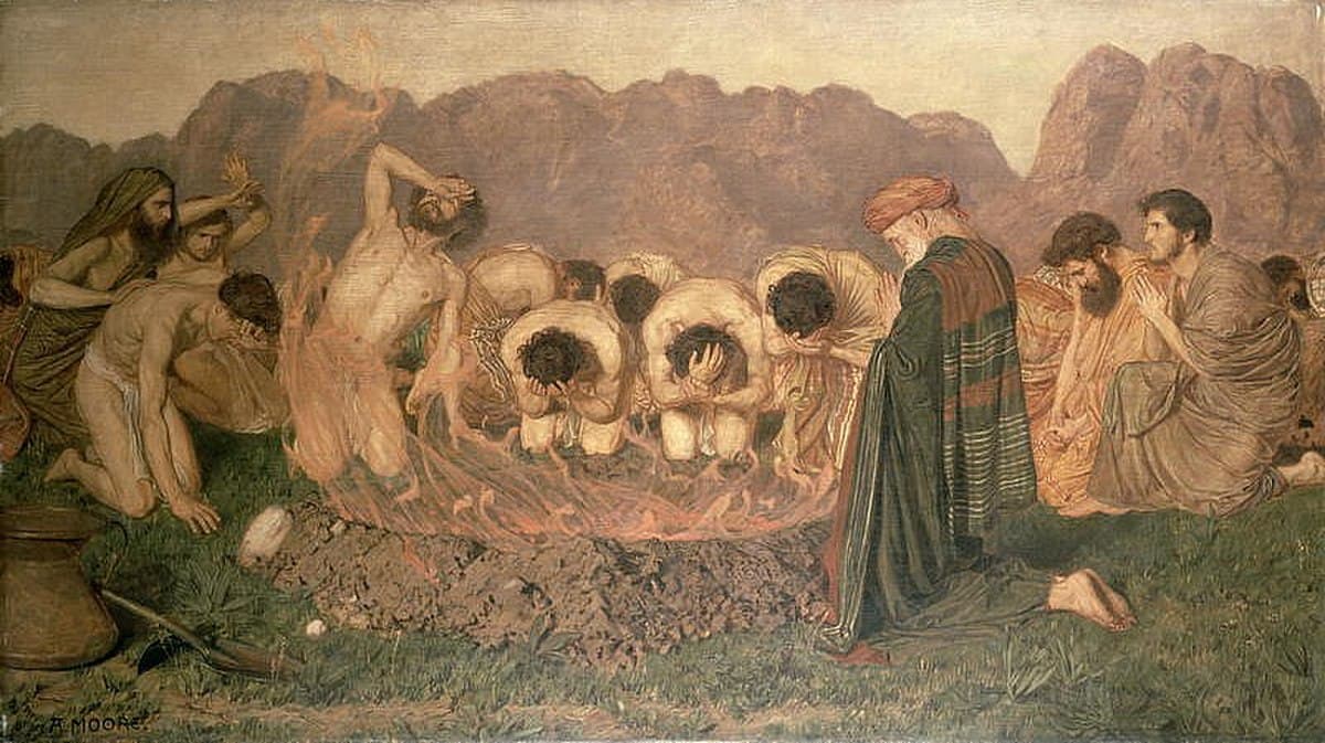 Elijah's Sacrifice by Albert Joseph Moore