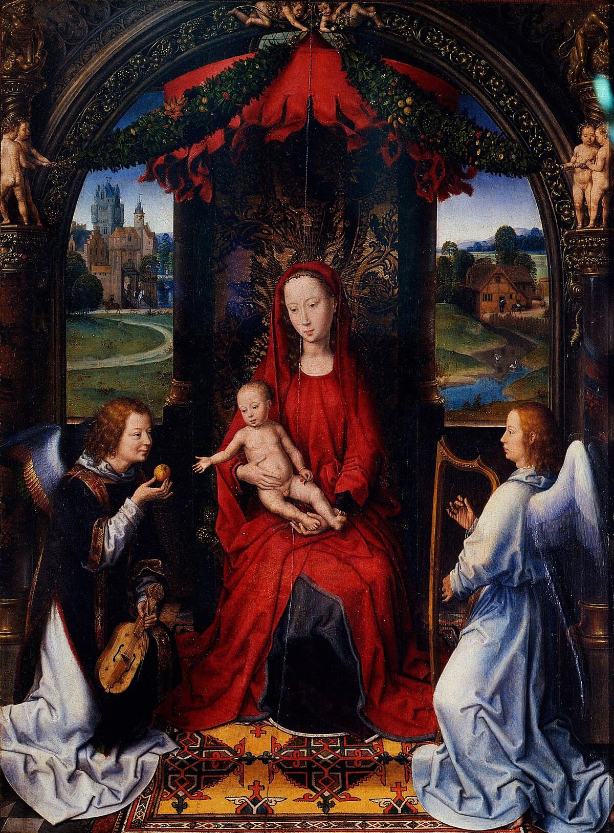 Madonna and Child with musical angels by Albrecht Dürer