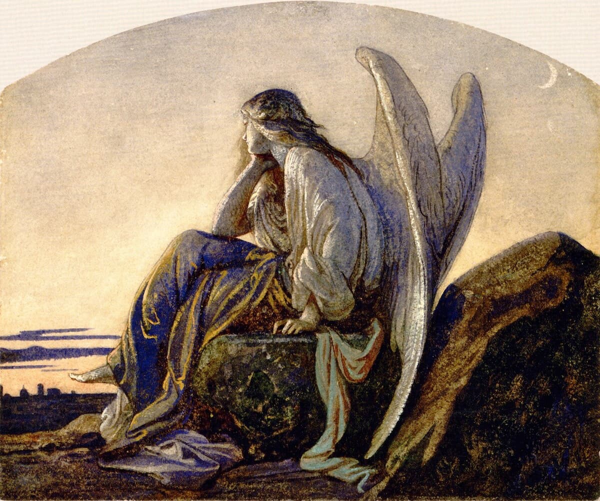 The Evening Angel by Alexandre Cabanel at Musée Fabre, Montpellier